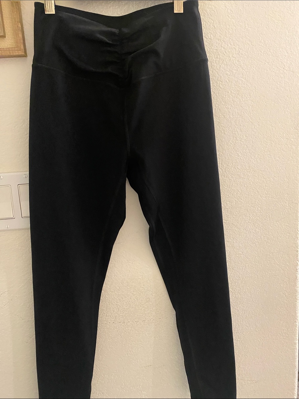 Black Scrunch Front Leggings